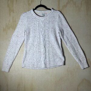 LL Bean Women’s Crewneck Pullover Sweater Henley Size Small